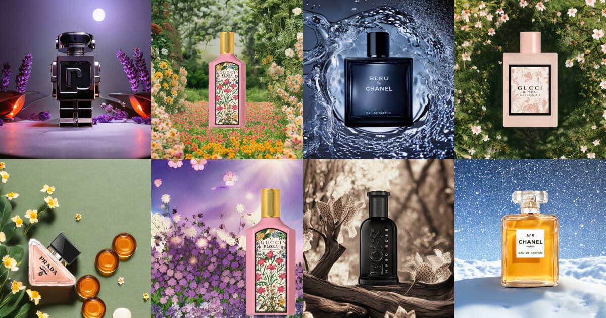 Recreating Product Images for Famous Perfume Brands